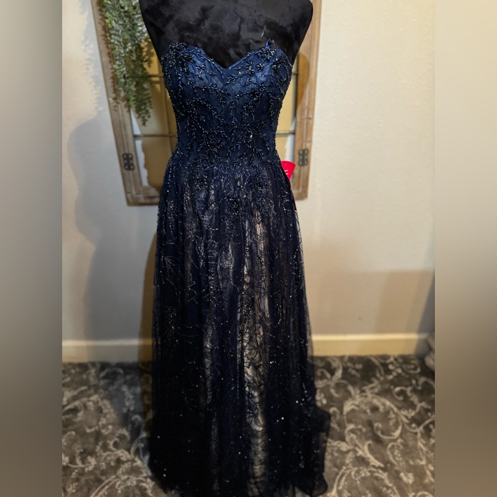 Strapless gown